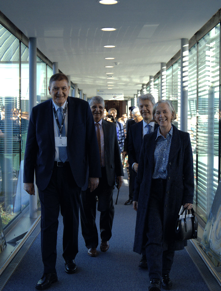 ©Diamond Light Source 2025: Khaled Toukan, Samar Hasnain, Gianluigi Botton and Dame Angela McLean