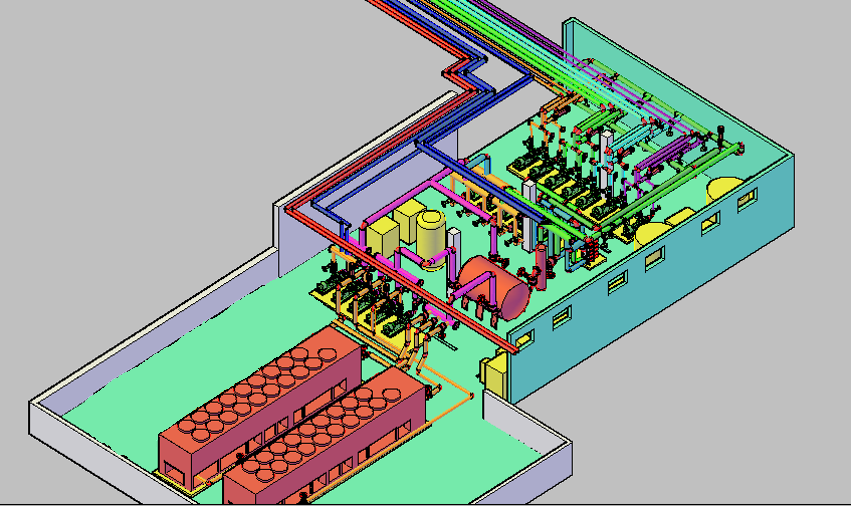 Figure 1. outline of the production side “technical building”